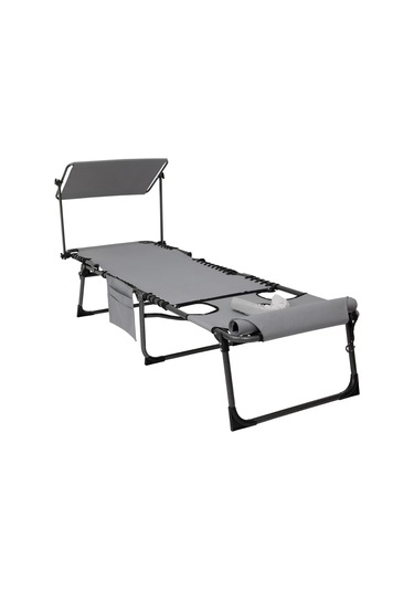 Kingcamp Magnolia B10 Plus Hands-free Premium 7 Kademeli Katlanır Şezlong Grey Gri