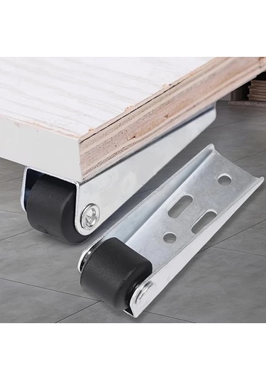 Topnotch 4 Takım Rv Mobilya Kapama Tekerleği Kayar Ray Makarası Universal Destek