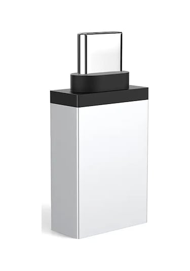 Type C To USB 3.0 Otg Çevirici Veri Aktarım Dönüştürücü Gümüş