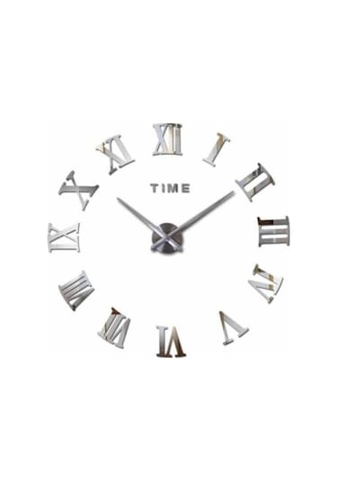 Dekoratif 3D Duvar Saati Roma Rakamlı Model (446720408)