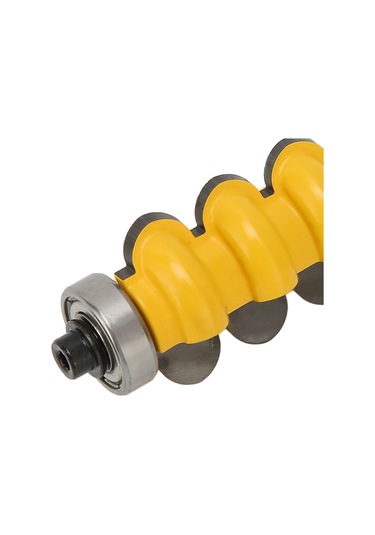 Ximistore9 1/2 İnç Dairesel Saplı Karbür Malzeme Üçlü Boncuklu Router Ucu - Ahşap, Mdf Ve Yumuşak Malzemeler İçin Kesim Aracı