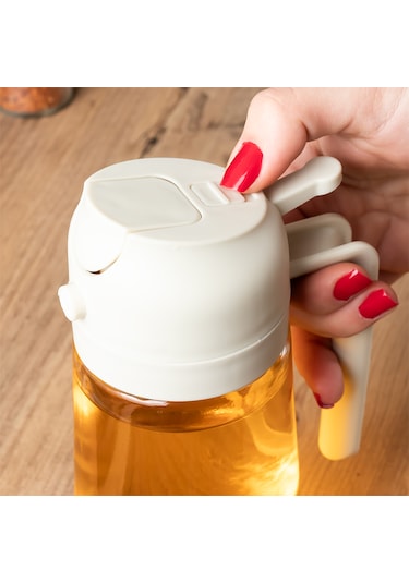 Porsima Alk-3157 Çok Amaçlı Cam Sprey Şişe Yağlık Yağdanlık Sarı