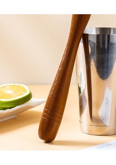 Wondernest Ve Suyu Seti, Preslenmiş Meyve Liken Kokteyl Bambu Ahşap 2'li Set