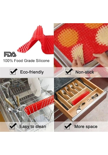 Kırmızı Büyük Kırmızı Piramit Yükseltilmiş Koni Şekilli Silikon Mat Pişirme Ve Kavurma Fırın Izgara Barbekü İçin Süper Yapışmaz Gıda Sınıfı Silikon Kırmızı