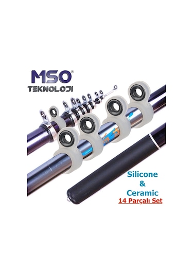 MSO Olta Balıkçılık Silikon & Seramik Kamış Yenileme Halkaları Setİ