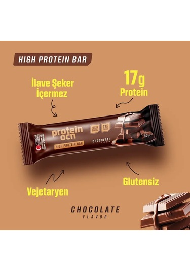 Proteinocean Çikolata Aromalı Protein Bar 50 G 2 Adet