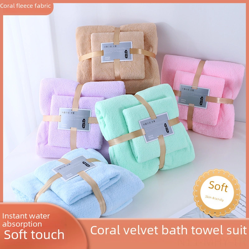 Monyee Pembe Banyo Havlu Seti: Yumuşak Cilt Dost, Hızlı Kuruyan, Yüksek Emici - Banyo/ev Kullanıma Uygun, Toplu Satış İçin Elbise+havlu Kombinasyonu