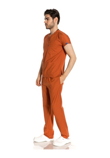 Unisex Likralı Kiremit Doktor / Hemşire Forması