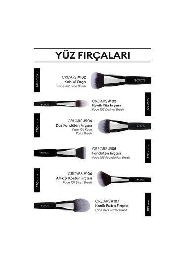 Cre'ars Angled Foundation Brush 109