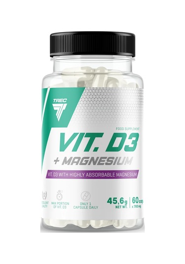 Trec Nutrition Vitamin D3 Magnesium 60 Kapsül