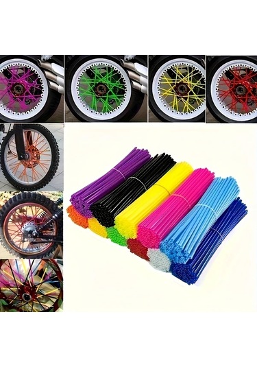 Cordial 72 Adet Sarı Renkli Off-road Motosiklet Ve Bisiklet Jant Teli Dekorasyon Çelik Tel Paketi Sarı