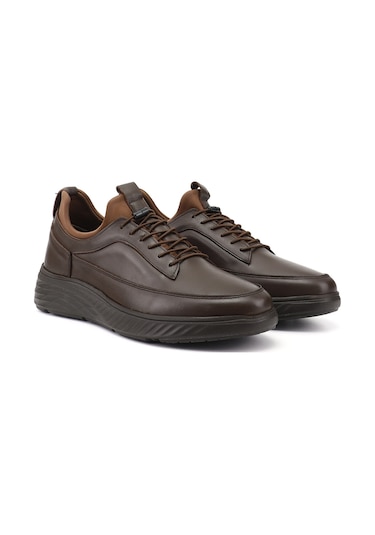 Gönderi(R) Gönderi R Erkek Kahverengi Bağcıklı Hakiki Deri Sneaker Ddma85142870