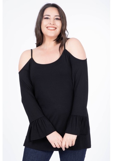 Omuz Detaylı Tişört (532254469)
