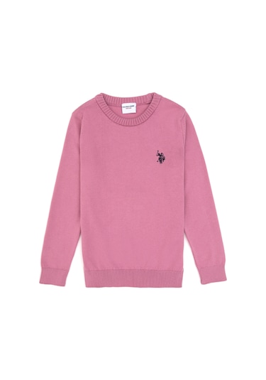 U.s. Polo Assn. Kız Çocuk Koyu Pembe Kazak /triko 50316808-vr167 Koyu Pembe