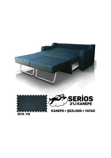 Serios Şezlonglu Yataklı Kanepe - Zeta 118