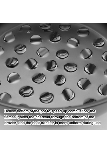 Xindoker Kışlak Mini Taşınabilir Mangal Ocağı, Hızlı Ve Güvenli Kömür Ateşleyici, Isı Yalıtımlı Ahşap Kolu İle Dış Mekan Kamp Fırını Çok Renkli