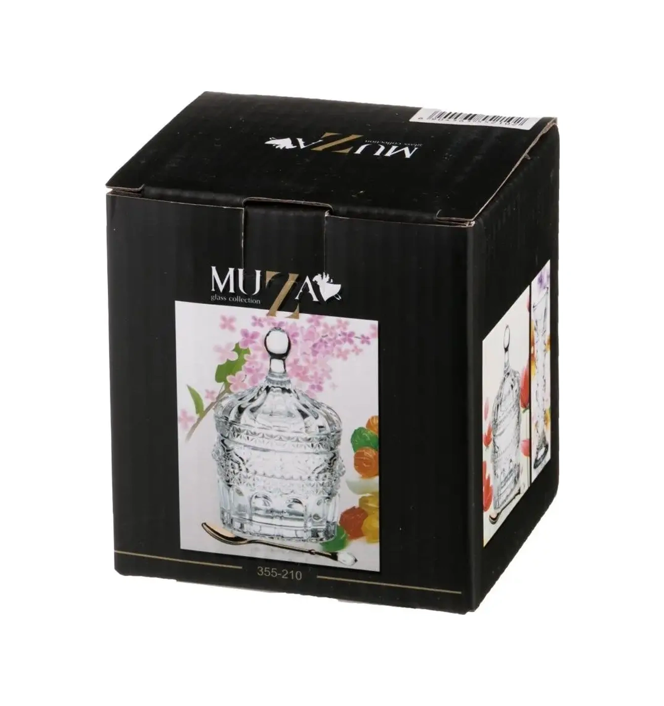 Lefard Kapaklı Ve Kaşıklı Cam "muza" 125 Ml İkra Tabağı 156402551 Beyaz