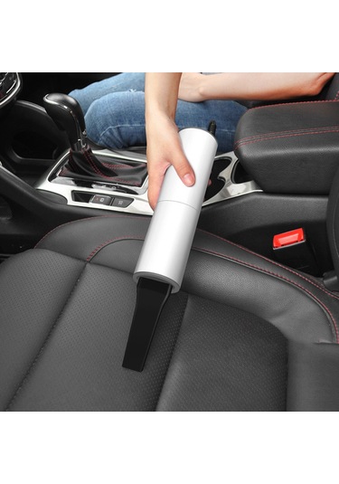 Qingmipy 120w Güçlü Emme, Kuru/ıslak Kullanım, Hepa Filtreli, Taşınabilir Araç Ve Ev Süpürgesi - Beyaz