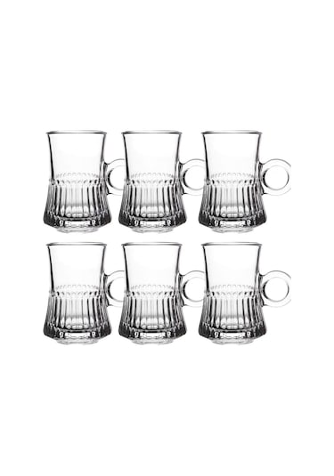 Perotti 11872 Gianluca Cam Çay Fincanı 6'lı Şeffaf