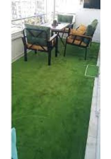 Yeşil Protokol Halı Özel Kesim Kaymaz Tabanlı Balkon Halısı (427038973)