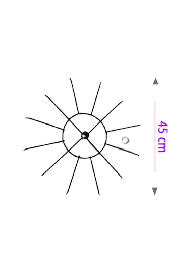 3 Katlı, 12 Siyah Kancalı Bijuteri Standı, Aksesuar Standı Siyah