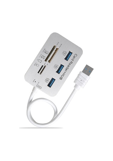 Usb3.0 Hub Kart Okuyucu Combo Sdtf Hafıza Kartı Okuyucu Usb Disk Pc