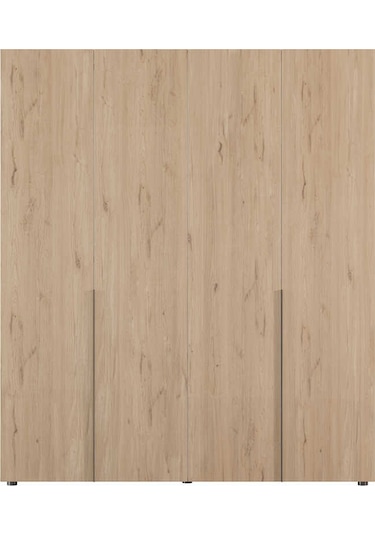 Oryana 4 Kapaklı Gardırop - Florida Meşe 180x210x62 Cm