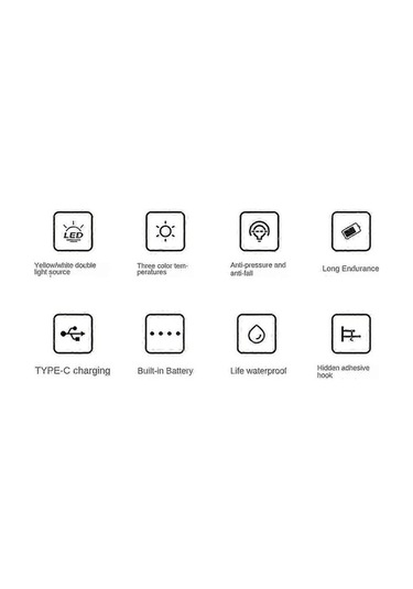 Bloomnest Yüksek Pil Ömrü Led Kamp Feneri, Şarj Edilebilir Kamp Lambası, Su Geçirmez Kamp Işığı, Acil Güç G1027, Asılı Çadır Işığı Asorti Çok Renkli