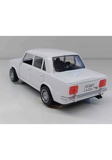 Oyuncak Metal Model Araba 1/36 Çek Bırak Beyaz Hacı Murat 124