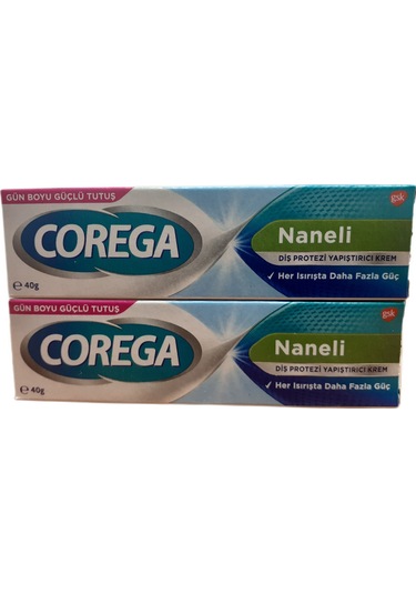 Süper Protez Yapıştırıcı Krem Naneli 40gr X 2 Adet