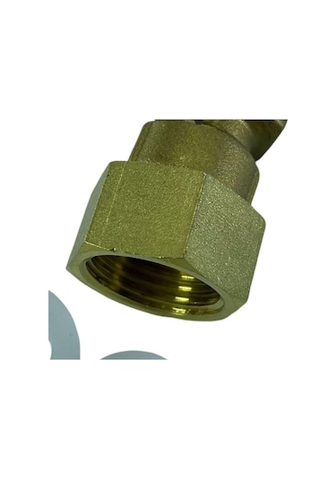 Trendooze Homyl Tam Pirinç Erkek-x Dişi Dişli Adaptör, Düz Uyumlu Tarif Edildiği Gibi