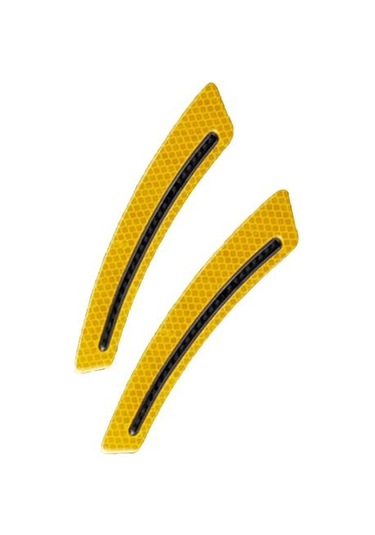 Sarı Pratik Araba Çamurluk Etiketi Çarpışma Önleyici Yüksek Parlaklık Uyarısı