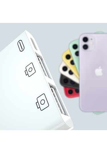 Ally 3In1 Iphone/Ipad Lightning To Usb Kamera Okuyucu