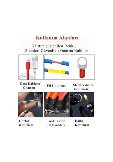 Şahnet 580 Parça Isı İle Şekillenen Makaron Seti - Kablo Düzenleyici