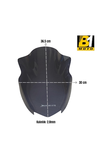 Bajaj Dominar 250 / 400 2017-2024 Uyumlu Kısa Ön Cam Füme