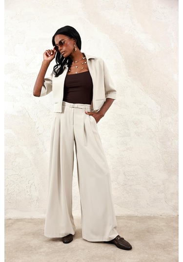 Taş Gabardin Ceket 130983 Taş