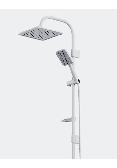 Robot Duş Seti Beyaz Tepe Duş Sistemi Yağmurlama Sistemi Paslanmaz Beyaz