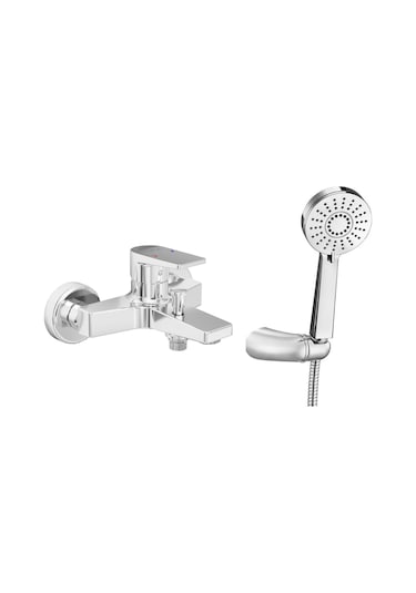 Eca Dalia 102102488 Banyo Bataryası + Eca Fırat 102117387 Mafsallı Duş Seti Banyo Üst Takımı Krom