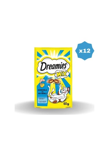 Dreamies Kedi Maması Somonlu Ve Peynirli 60 Gr - 12 Adet
