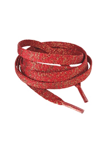 120 Cm Simli Yassı Ayakkabı Bağcığı Kırmızı 1 Çift