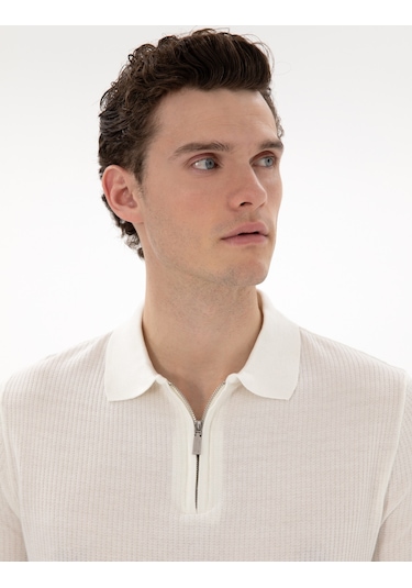 Pierre Cardin Erkek Ekru Kazak /triko 50303605-vr019 Ekru