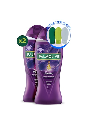 Palmolive Aroma Sensations So Relaxed Aromatik Banyo ve Duş Jeli 500 ml x 2 Adet + Seyahat Kiti Hediye