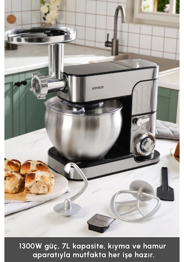 Karaca Inoxchef Pro 1300 W 7 LT Stand Mikser