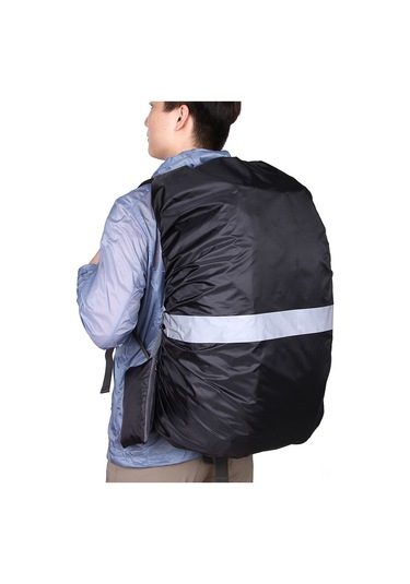 Padalink Gece Güvenliği Sağlayan Yansıtıcı Şeritli Su Geçirmez Sırt Çantası Kılıfı, Koşu, Kamp, Dağcılık İçin Çok Renkli