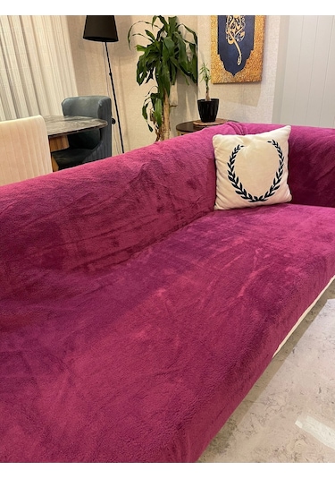Mulberry Wellsoft Koltuk Örtüsü 220 x 230 CM Mor
