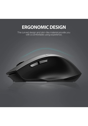 Inphıc Dr01 Bluetooth 4.0 / Bluetooth 5.0 / 2.4g Kablosuz Fare Bilgisayar Dizüstü Ergonomi Mouse