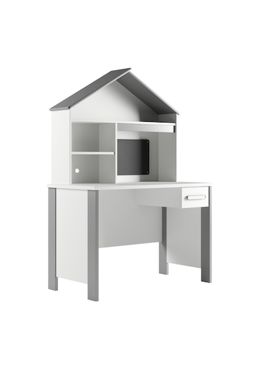 Meltem Kids Cozy Gri Çocuk Odası Çalışma Masası Gri