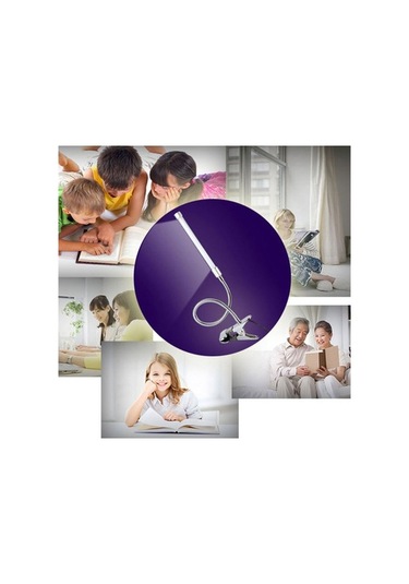 Novahub Usb Klipsli Led Masa Lambası Ayarlanabilir Gooesneck 6w 18led Göz Koruması Okuma Çalışma Bilgisayar