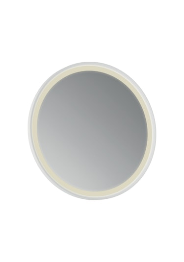 Creavit Patara Yuvarlak Led Ayna 60cm Mat Beyaz Mat Beyaz