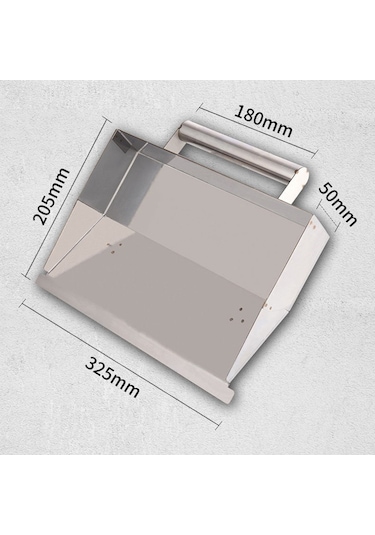Moveevo Paslanmaz Çelik Harç Spatula, Ergonomik Kollü, 325mm Geniş, Çimento Ve Mortar İçin Dayanıklı Tuvalet Aracı